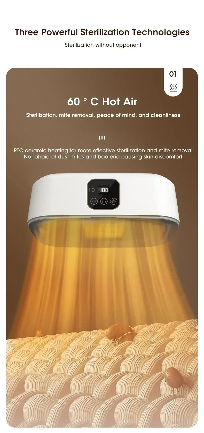 Mini Portable Dryer Foldable Electric Dryer Intelligent Timed Fast Drying Household Cabinet with Drying Bag Compact Travel Style