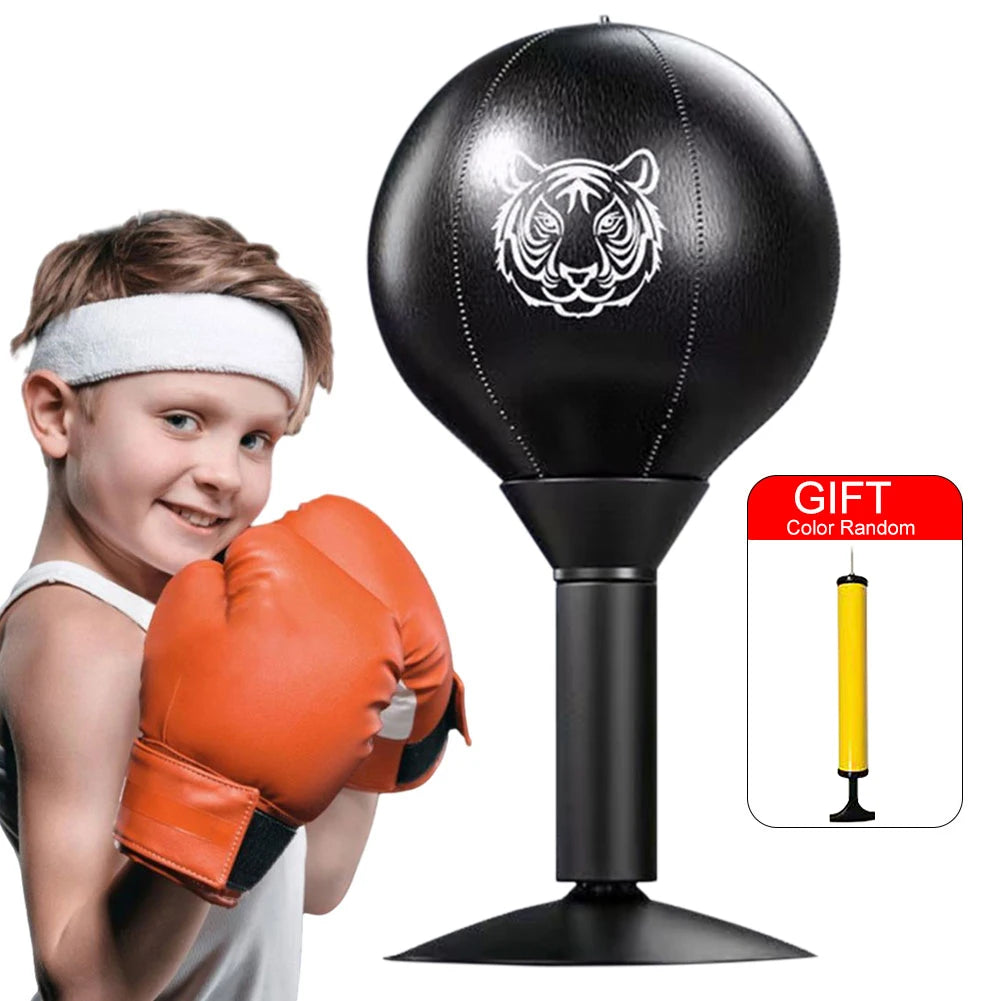 Boxing Bag Heavy Duty Stress Relief Desk Boxing Punch Ball Free Standing Stress Buster Funny Toys for Kids Coworkers and Friends