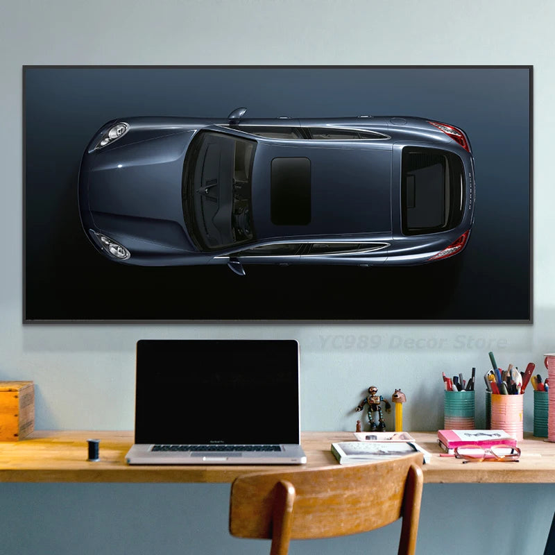Modern Luxury Sports Car Posters And Prints, Large Size Racing Canvas Painting, Supercar Wall Art For Office Room, Home Decor