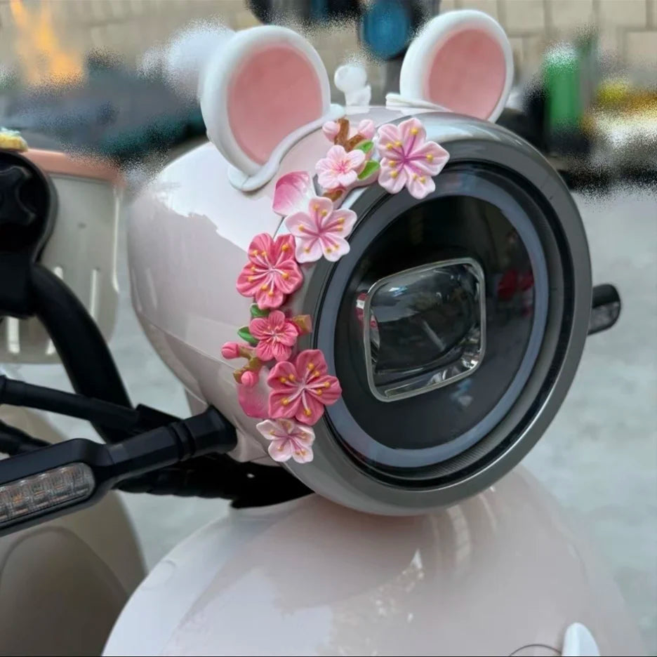 3D Flower Car Sticker Decorative Resin Emblem for Vehicle Body Trunk Trim Accessories