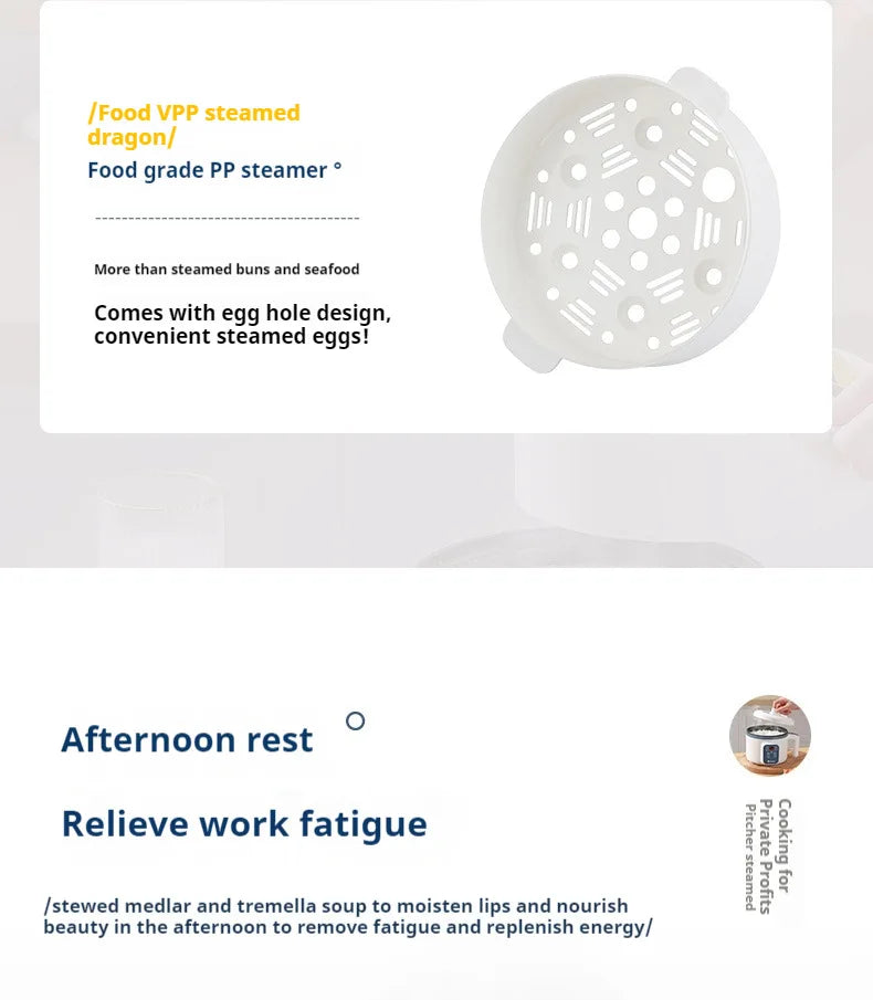 Mini Electric Rice Cooker Single Double Layer  Intelligent Automatic Home Kitchen Cooker 1-2 People MultiCooker Steamed Rice Pot