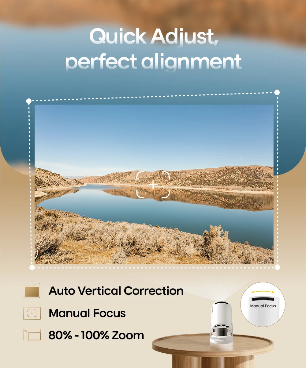 Magcubic Projector Android 11 4K 1280*720P HY300 Pro + Dual Wifi 290ANSI 180°flexible BT5.0 Cinema Outdoor Portable Projector