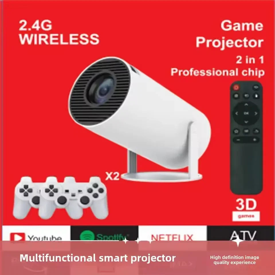 Advanced Home Cinema Projector with Gaming Experience-Portable Retro X300MAX,Android 11,Dual WIFI&BT5.4,1280x720P