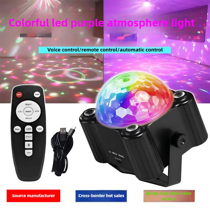 Dj Disco Ball Lights Party Lights Voice Controlled Strobe Stage Colorful Lights Birthday Christmas Performance Party Decoration