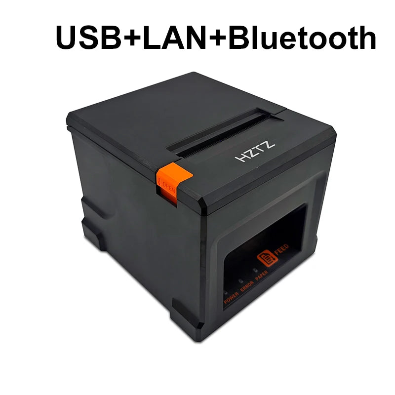 HZTZ 80mm Thermal Receipt Printer HZ-8360 Automatic Cutter Restaurant Kitchen POS Printer USB LAN Bluetooth