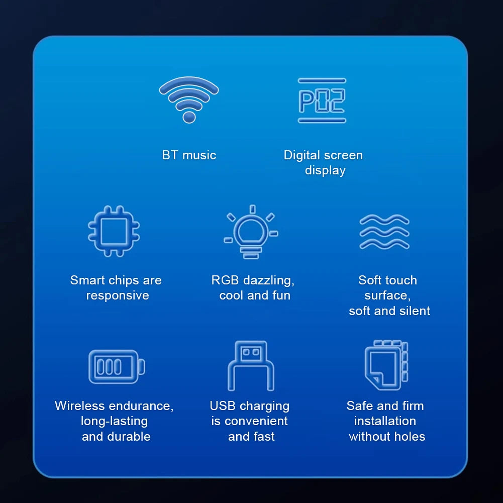 Music Boxing Machine Boxing Reaction Wall Target Type C USB Charging Boxing Training Punching Equipment with Gloves for Home Gym