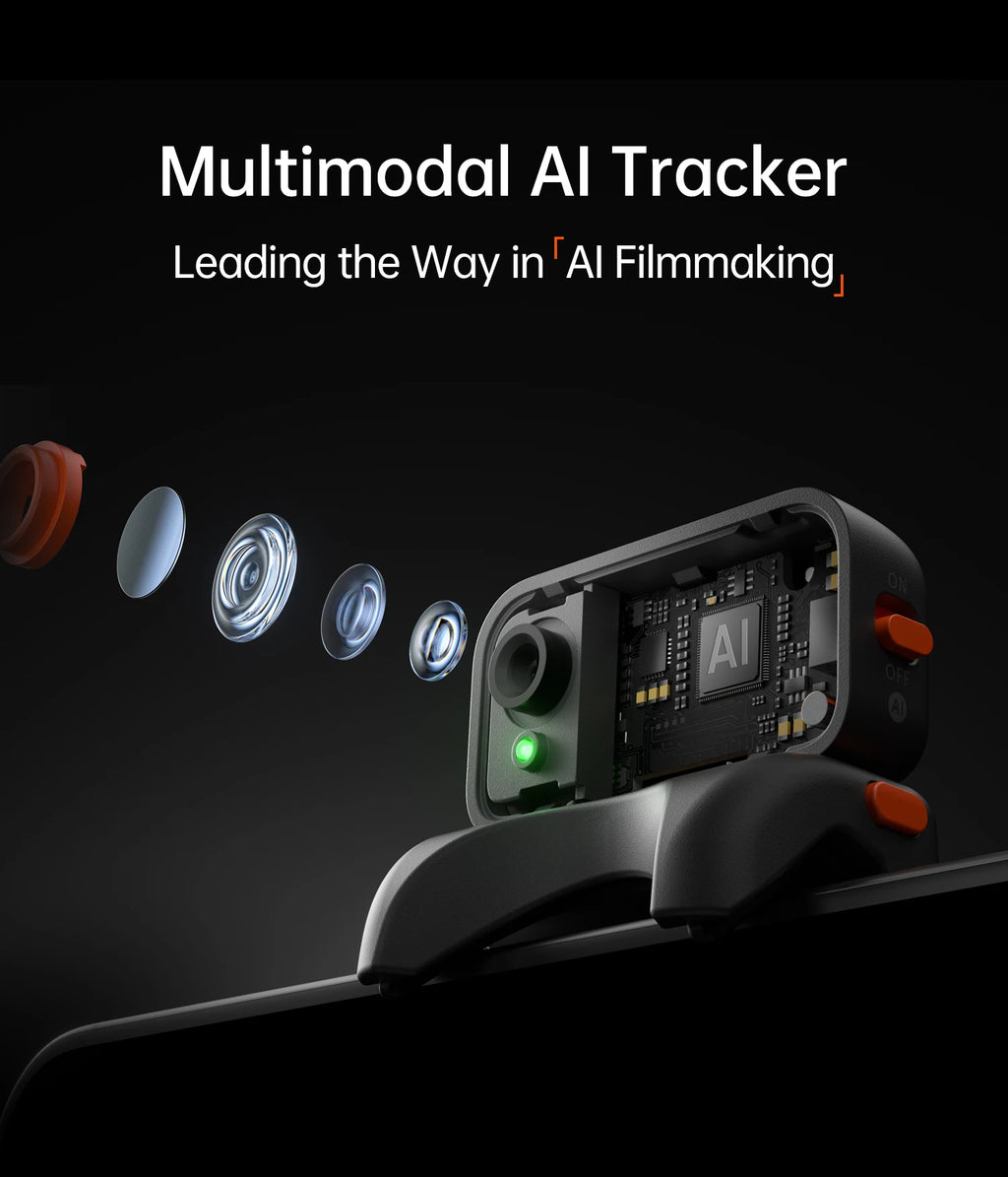 Hohem iSteady V3 Ultra Gimbal Stabilizer for iPhone with AI Auto Tracking Detachable Touchscreen Remote Phone Gimbal
