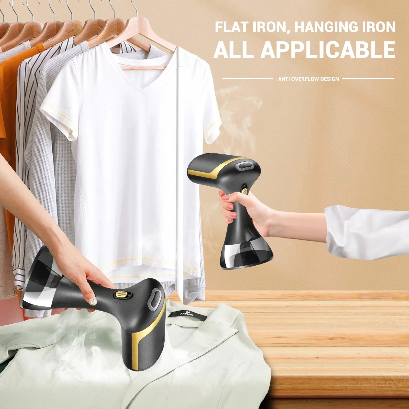 1500W Hand Holding Ironing Machine Iron Machine Household Steam Portable Hanging Iron Machine Wet Ironing Steam Iron for Clothes