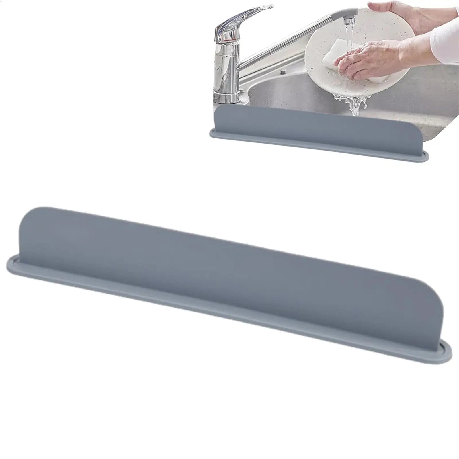 Faucet Splash Guard Silicone Water Splash Guard 20.47 Inches Splashproof Board Sink Protector Waterproof for Washing Daily Use