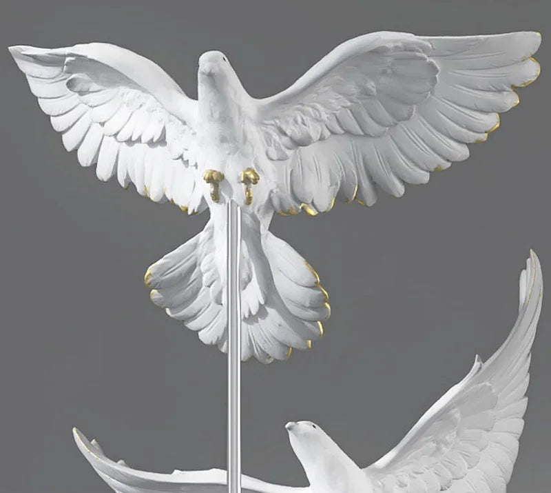 Modern Large Bird Floor Sculpture Home TVCabinet Decor for Living Room Entryway Office Waterproof Art Statue with Anti-Slip Base