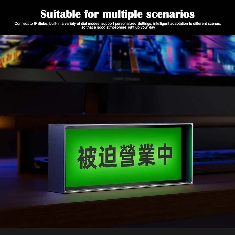 Smart RGB Quantum Clock Night Light IPS Bluetooth APP Control DIY Gaming Dispaly Screen For Gaming Room Bedroom Decor