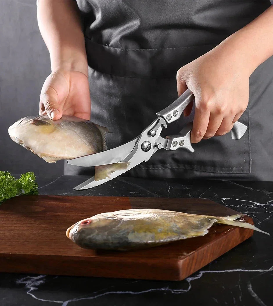 Professional Chicken Bone Kitchen Scissors Kitchen Shears Duck Fish Cutter Stainless Steel Scissors Clean Cook Scissors Knife