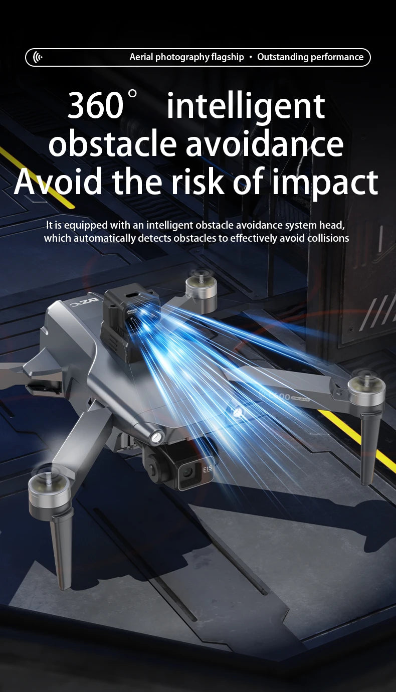 L600 Pro MAX Drone 4K Professional HD Camera 3-Axis Gimbal GPS Security Dron Obstacle Avoidance WIFI FPV UVA RC Quadcopter Toys