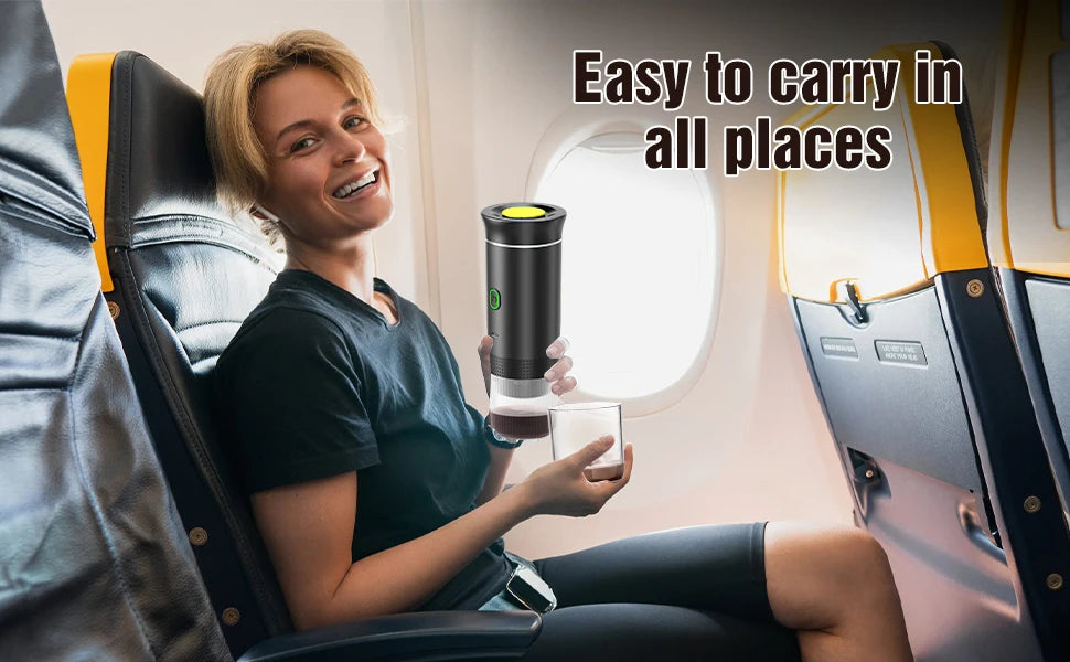 Portable 3-in-1 Coffee Maker, 20Bar USB Espresso Machine for Travel Car Home, Fast Heating Compact Design