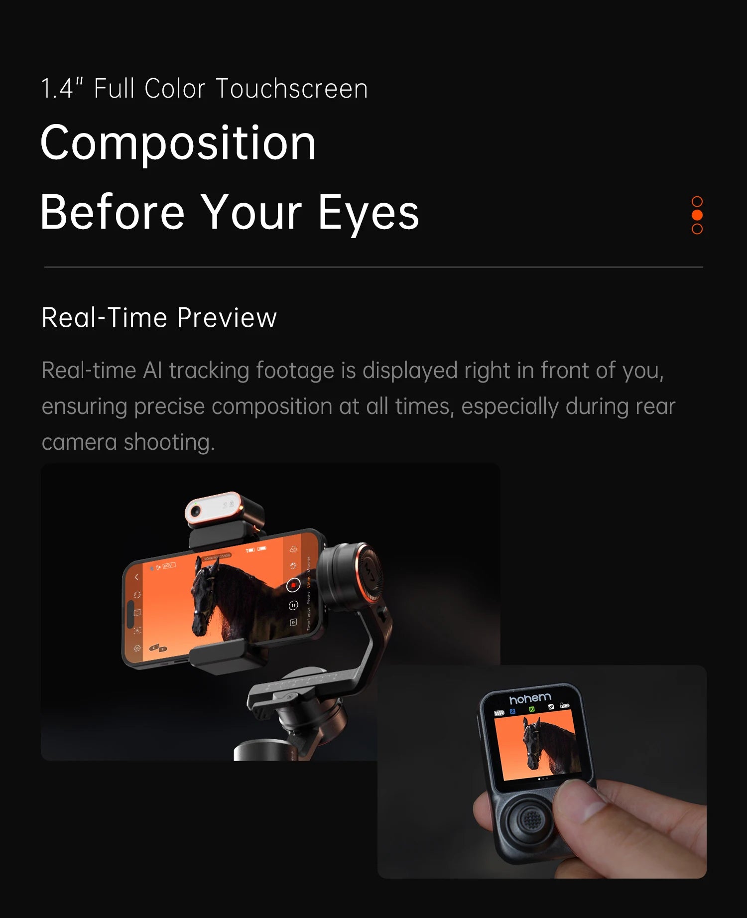 Hohem iSteady  M6 3-Axis Handheld Stabilizer hohem m7 Gimbal for Smartphone w Magnetic Fill Light Face Tracking pk weebill m7