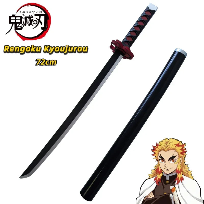 Demon Slayer Katana Original Assembled Anime Sword Cosplay Props Orange  Tomioka Giyuu Kamado Tanjirou  Swords 72cm