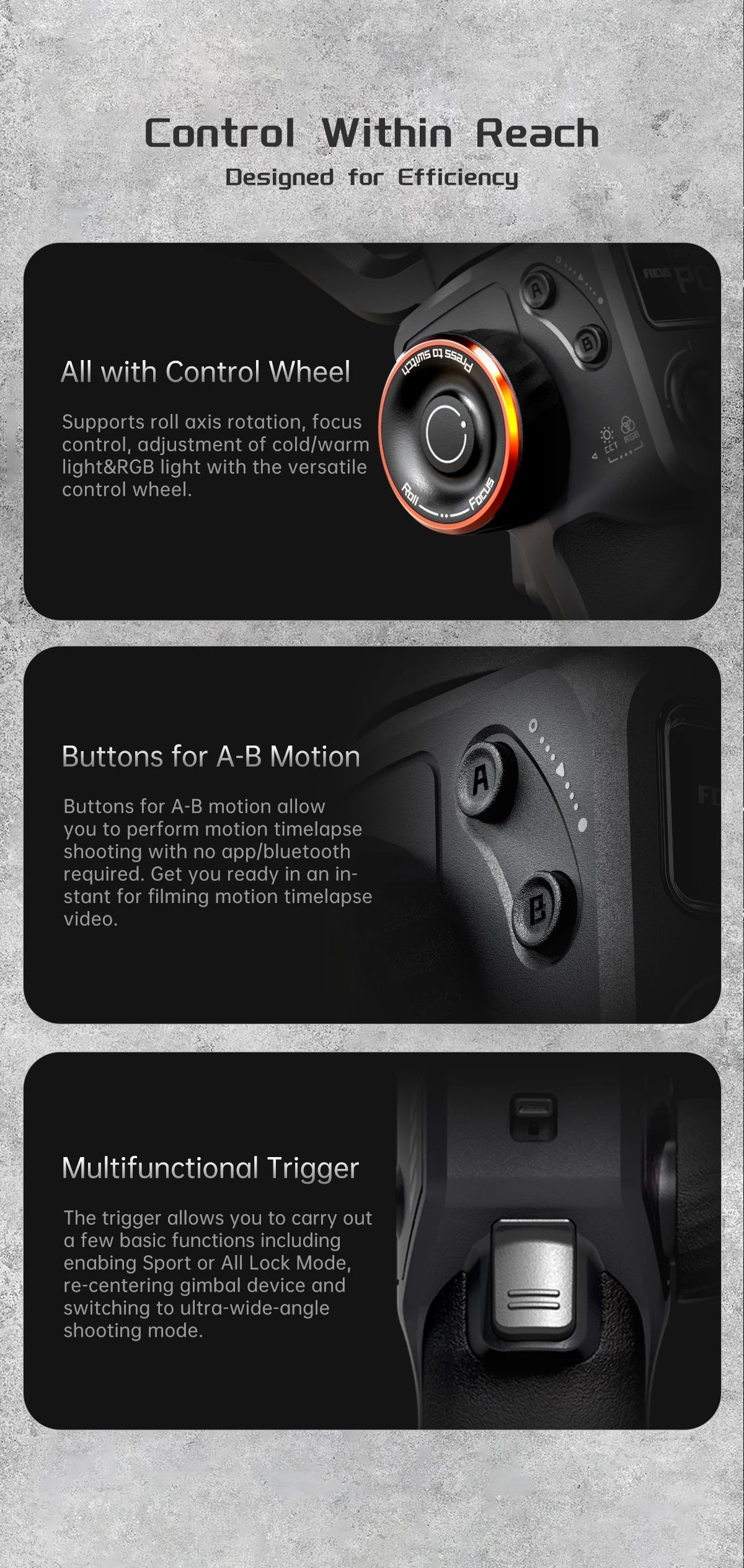 Hohem iSteady  M6 3-Axis Handheld Stabilizer hohem m7 Gimbal for Smartphone w Magnetic Fill Light Face Tracking pk weebill m7