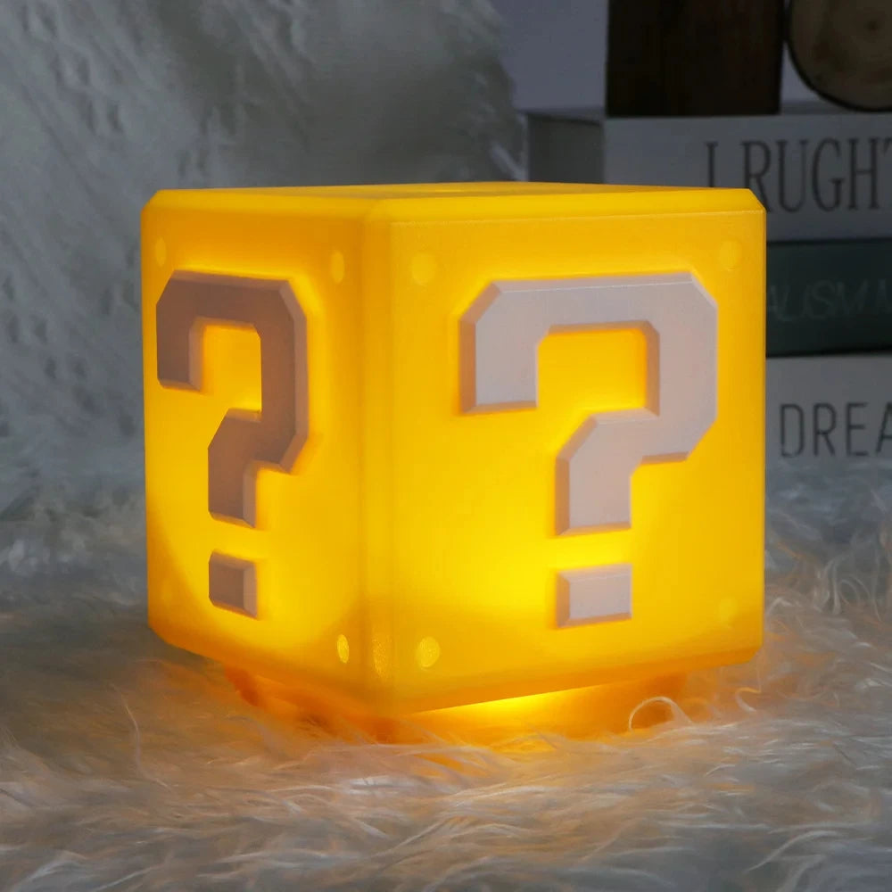 LED Question Mark Night Light With Music Anime Peripheral Children's Bedroom Bedside Lamp USB Rechargeable Gift