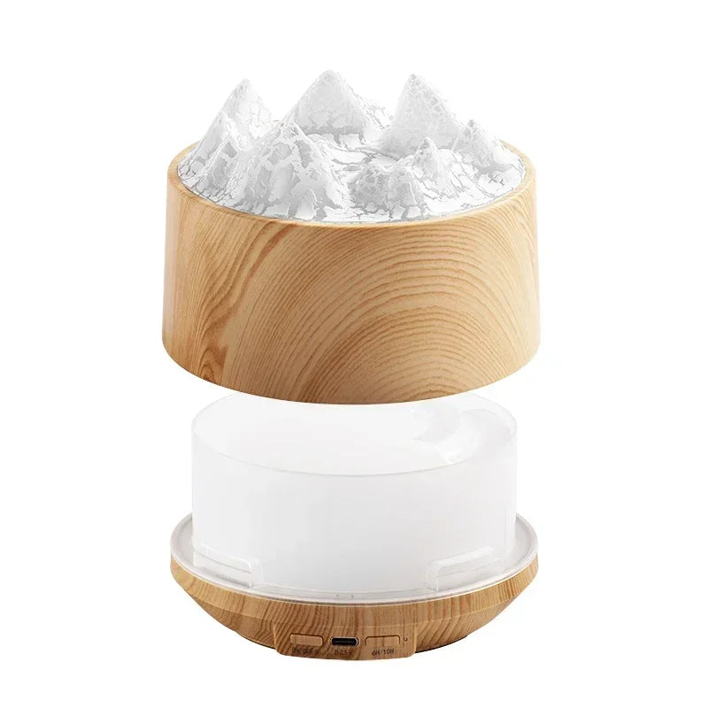 Volcano Bedroom Humidifier with Remote Control Fog Output Spray Desk Atmosphere Lamp Essential Oil Diffuser for Bedroom Home