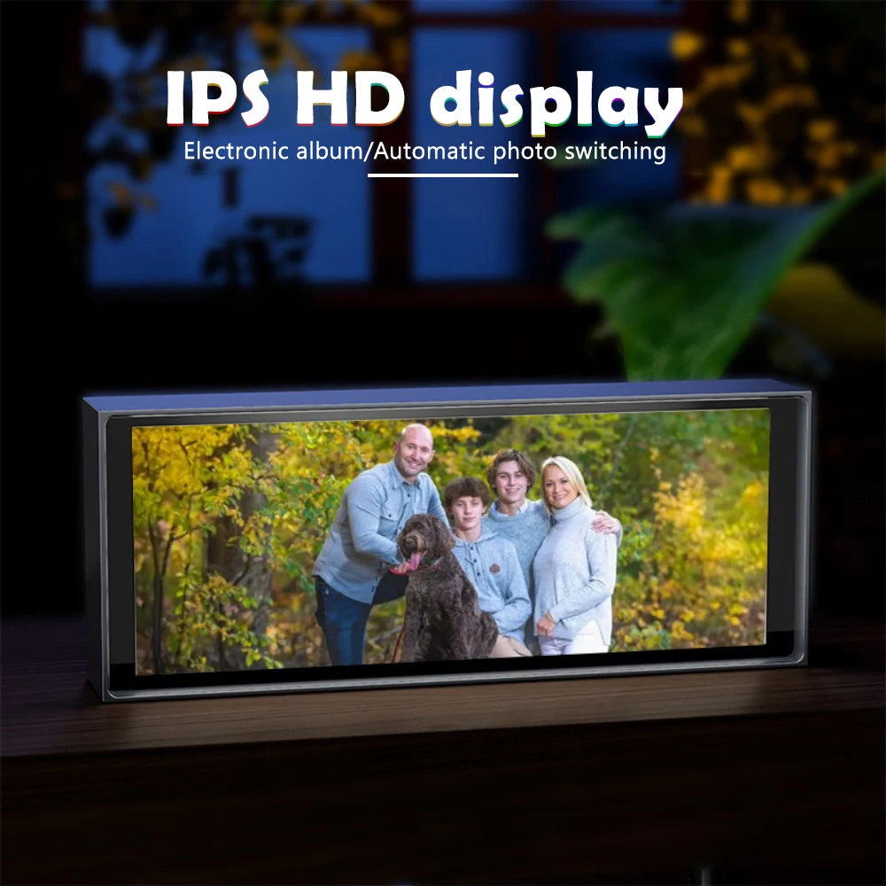 Smart RGB Quantum Clock Night Light IPS Bluetooth APP Control DIY Gaming Dispaly Screen For Gaming Room Bedroom Decor