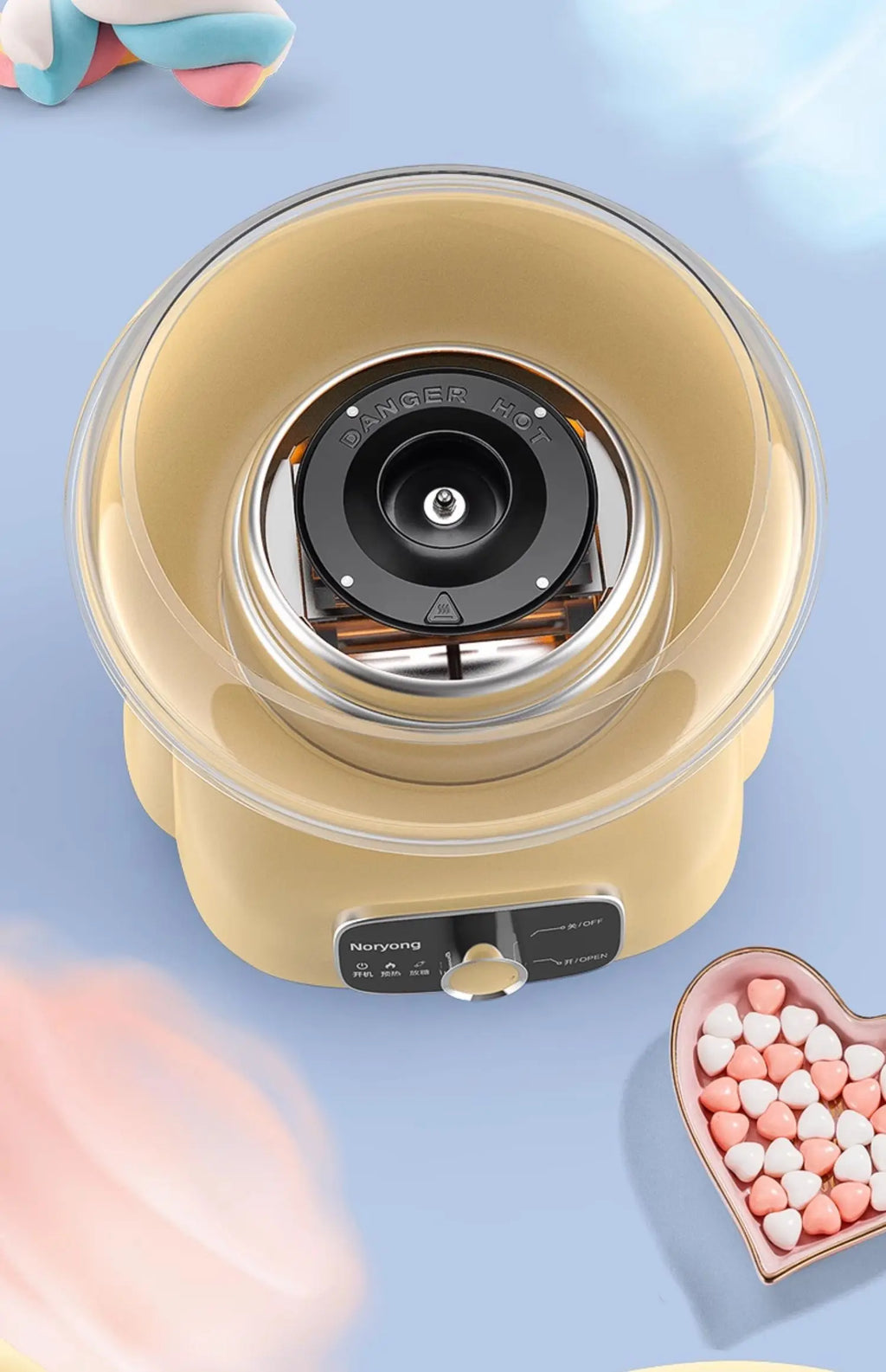 Cotton candy machine children's fully automatic cotton candy making machine handmade mini fancy colored sugar Christmas gift