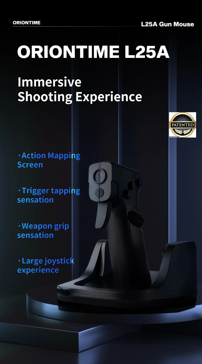 Game Mouse L24 L25A Gun Mouse OrionTime FPS Game Pistol Handle Grip Wired Peripherals Pc Custom Gamer Accessories Gaming Mice