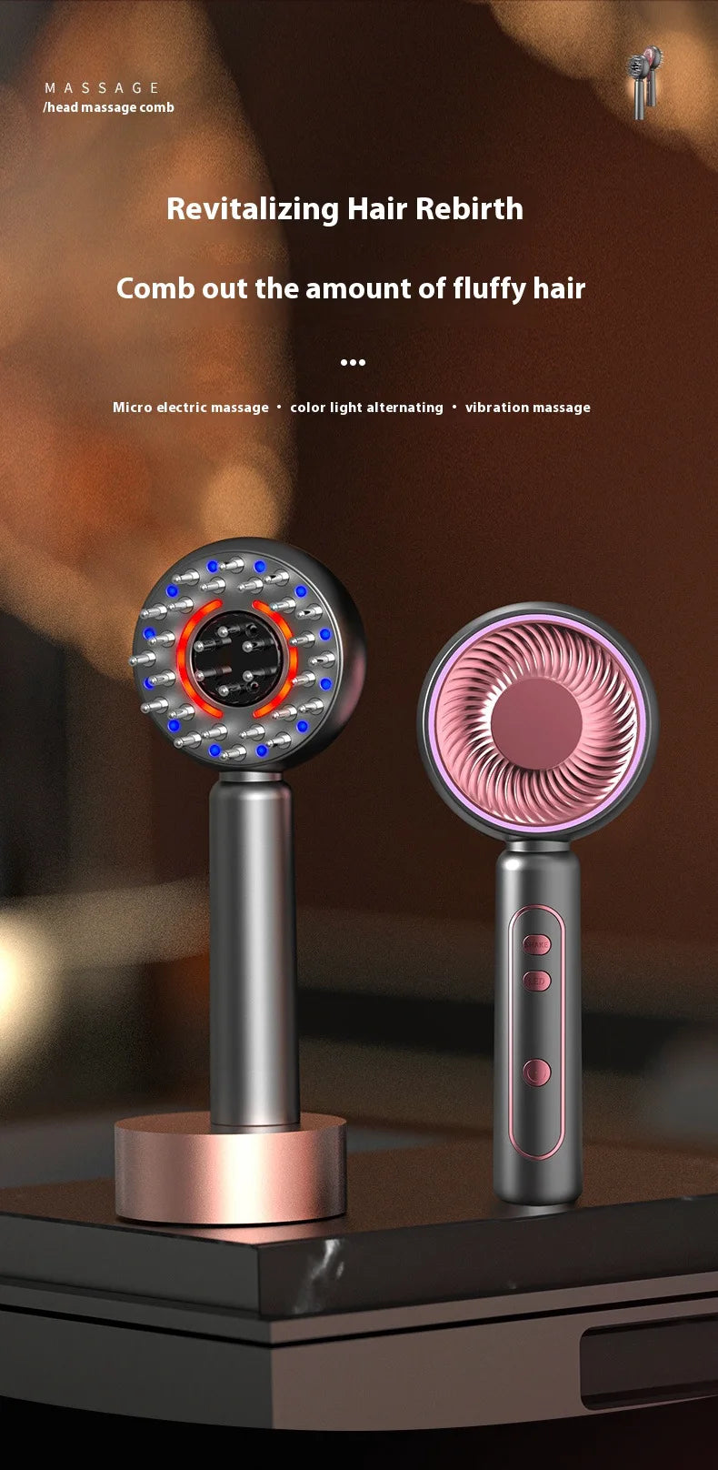 Scalp Massaging BrushShiatsu Hair Scalp Massager Electric Massager for Scalp & Hair Handheld Portable Massager Deep Muscle Relax