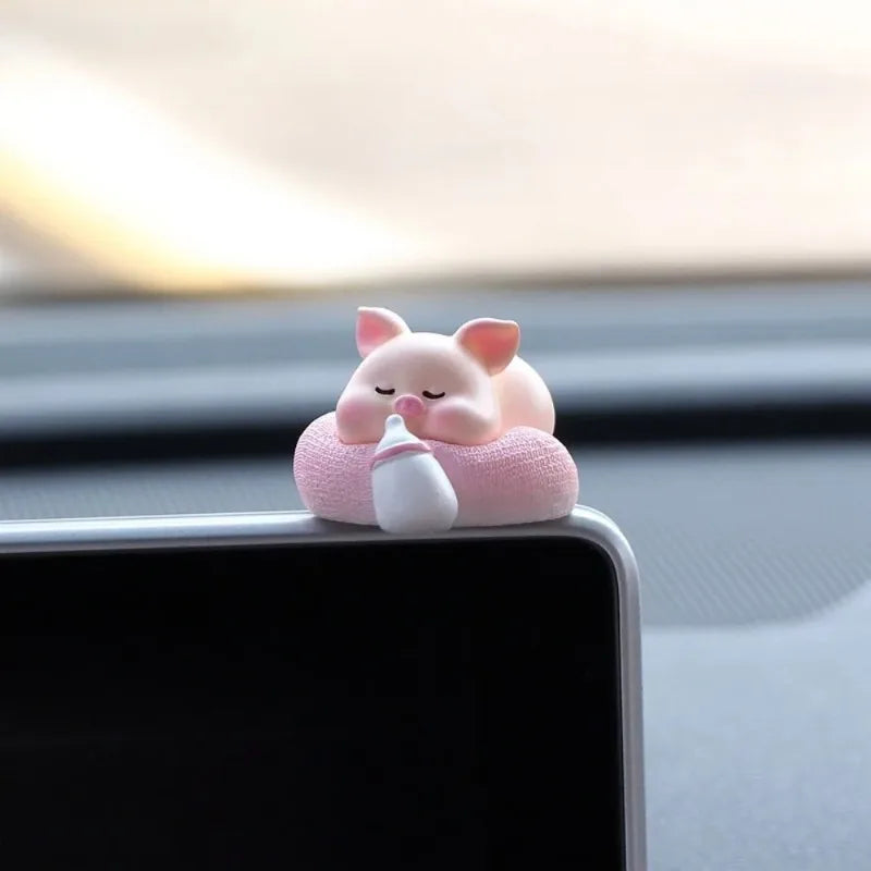 Cute Cars Accessories Funny Kawaii Animal Ornament Auto Central Control Screen Rearview Mirror Decor Car Accessories Interior