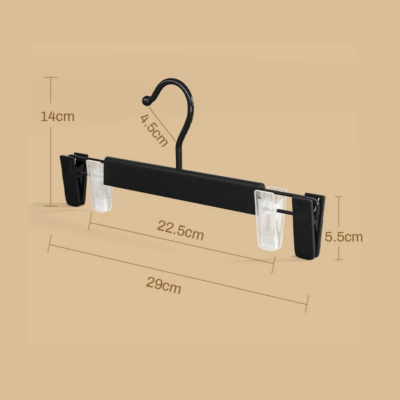 5/10PCS Pants Hanger Adjustable Clips Space Saving Anti-Slip Metal Rack Women's Skirt Clothes Organizer Socks Lingerie Racks