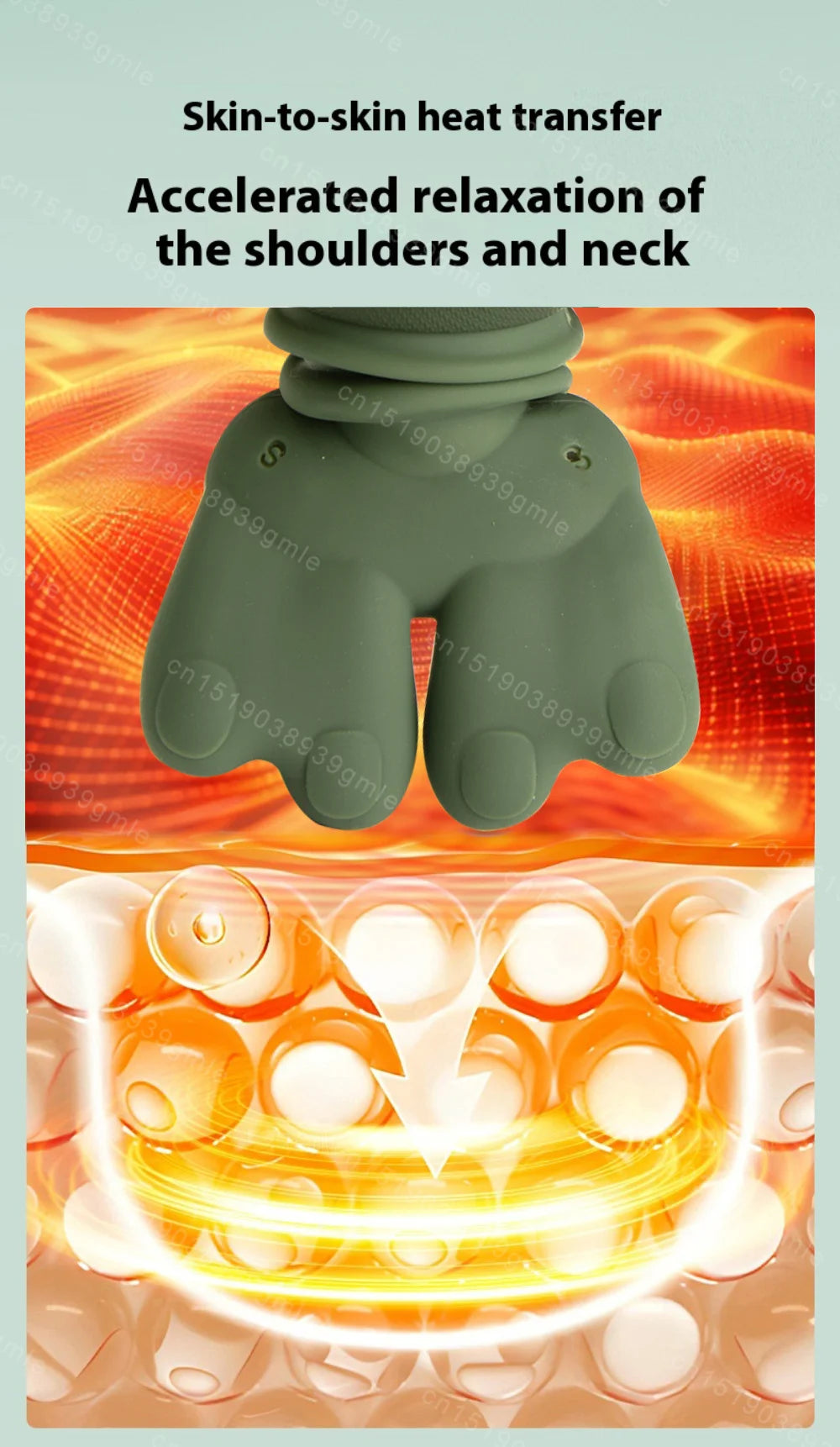 Bionic Neck Shoulder Massager Heated Back Massagers Electric Kneading Muscles Massage Pillow Neck Waist Leg Body ﻿3-Level Modes