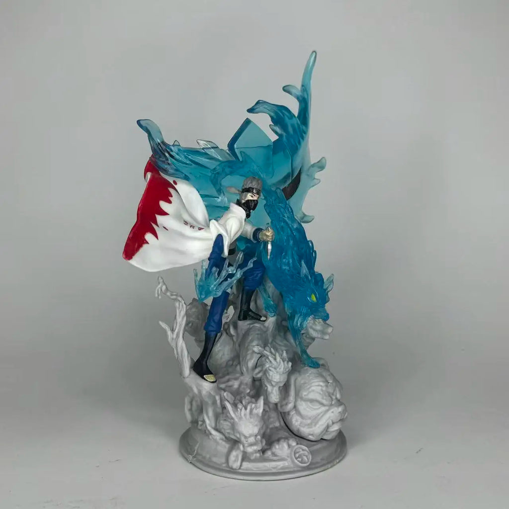 Hokage GK sixth generation CS flag wooden Kakashi statue scene model boxed figurine