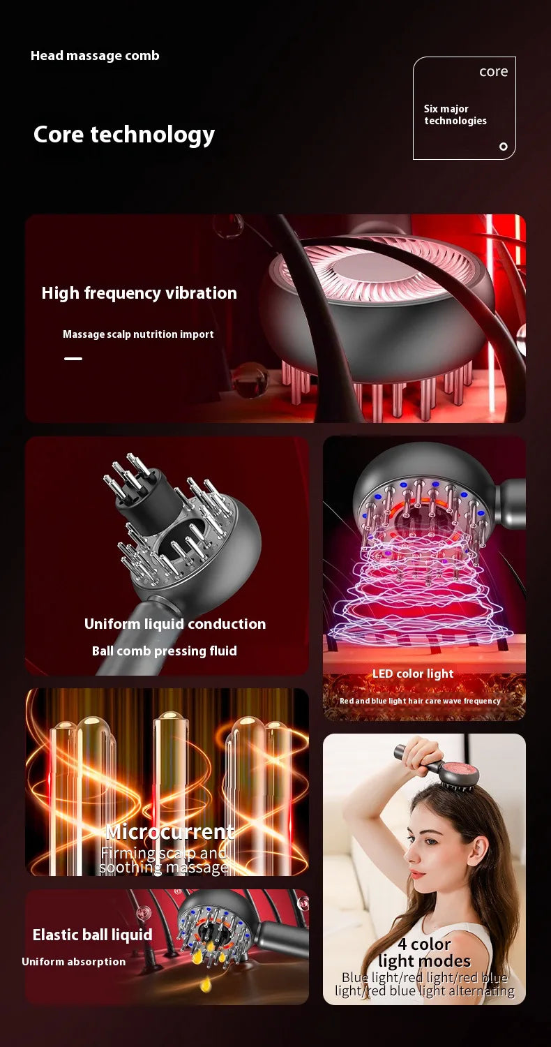 Scalp Massaging BrushShiatsu Hair Scalp Massager Electric Massager for Scalp & Hair Handheld Portable Massager Deep Muscle Relax