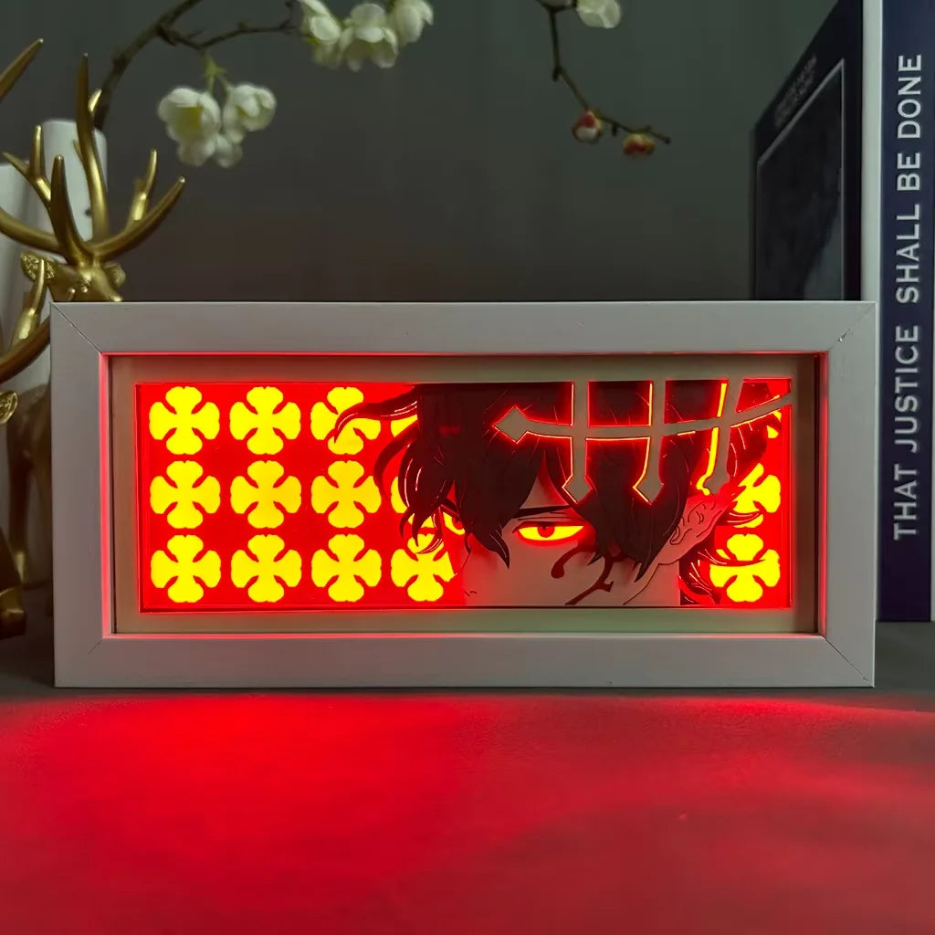 Led Anime Light Box For Bedroom Decoration Paper cut Shadow Box Birthday Gift Bedside Night Lamp