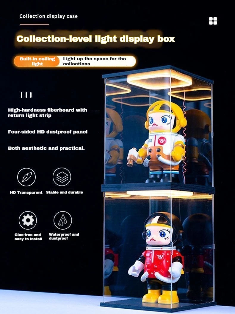 Animation Around The Hand-Held Special Display Box High-Value Light Can Open The Door Hand-Held Doll Toy Display Box Storage Box