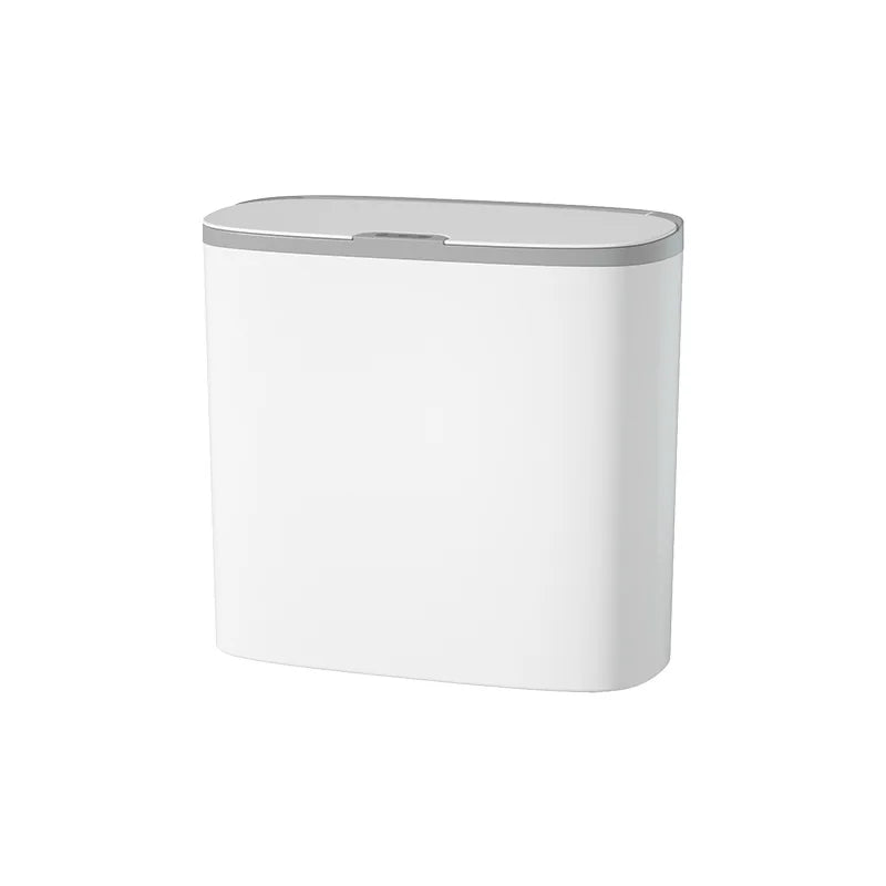 14L Bathroom Smart Trash Can Wall Mounted Waterproof Garbage Bin Automatic Sensor Wastebasket Narrow Dustbin for Kitchen