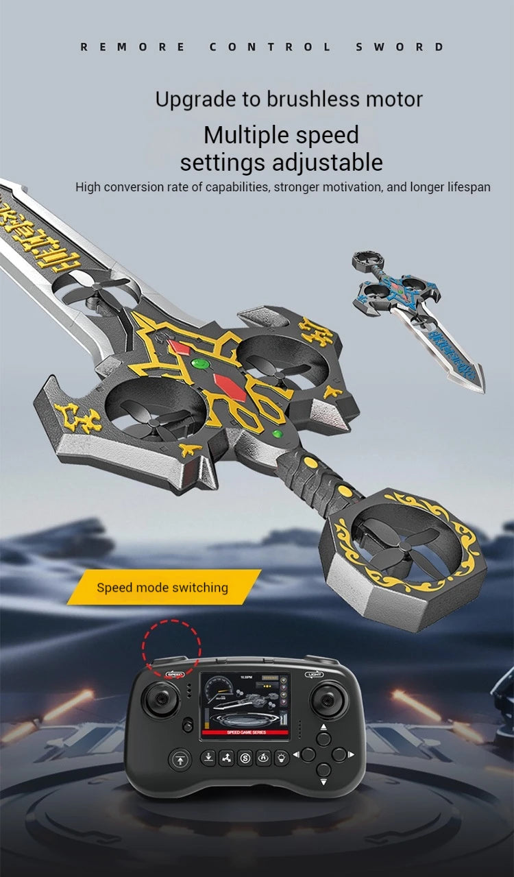 73cm RC Sword Toy with Gesture Sensing Remote Control Foam Flying Vehicle Cool Children's Play Tool Remote Control Flying Sword