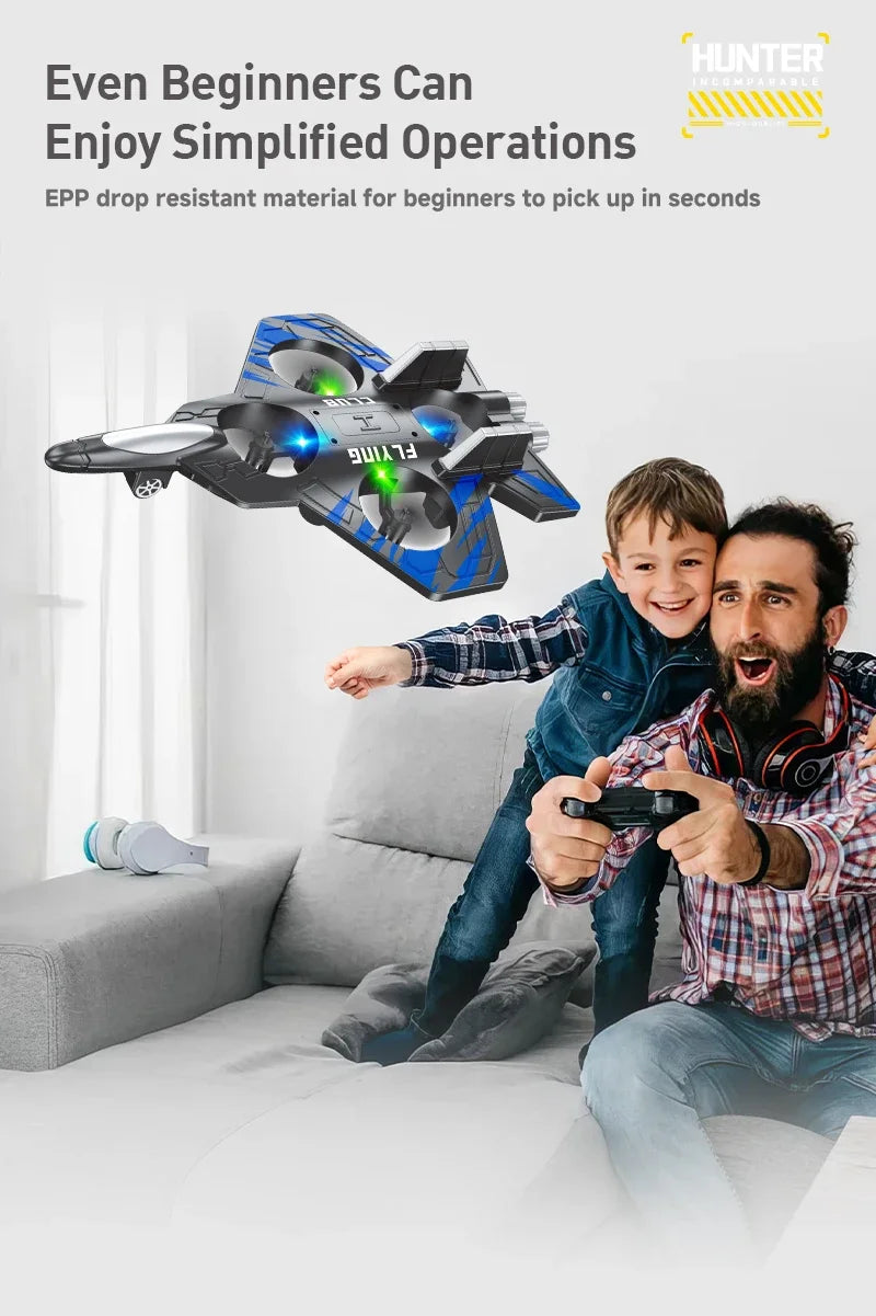 RC Aircraft EPP Foam Stunt Glider Electric Fighter Remote Control Airplane Fall Resistant Plane Toys for Boys Kids CZ01 CZ63