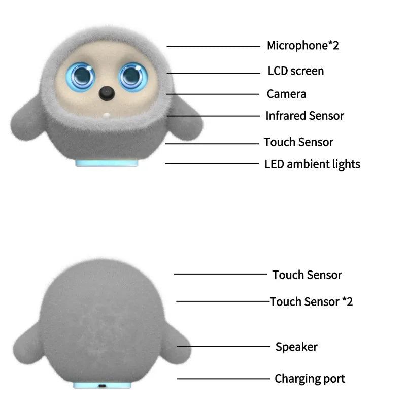 AI Robotic Pet for Adults AI Companion ChatGPT Dialogue Touch Interaction Little Assistant of Life Support Role Switching