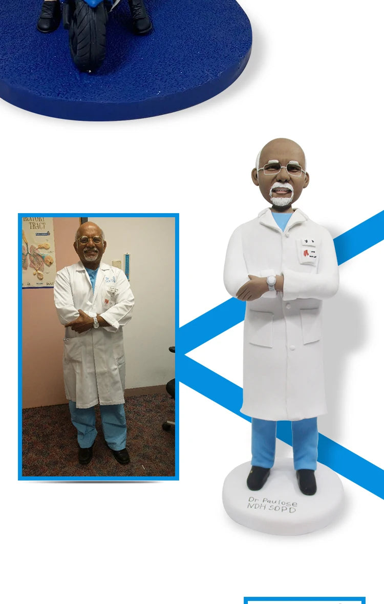 Custom Bobblehead Figurines,Full Body Customization Ai Figure,Personalized 3D Clay Doll Based on Picture,Christmas Gift For wife