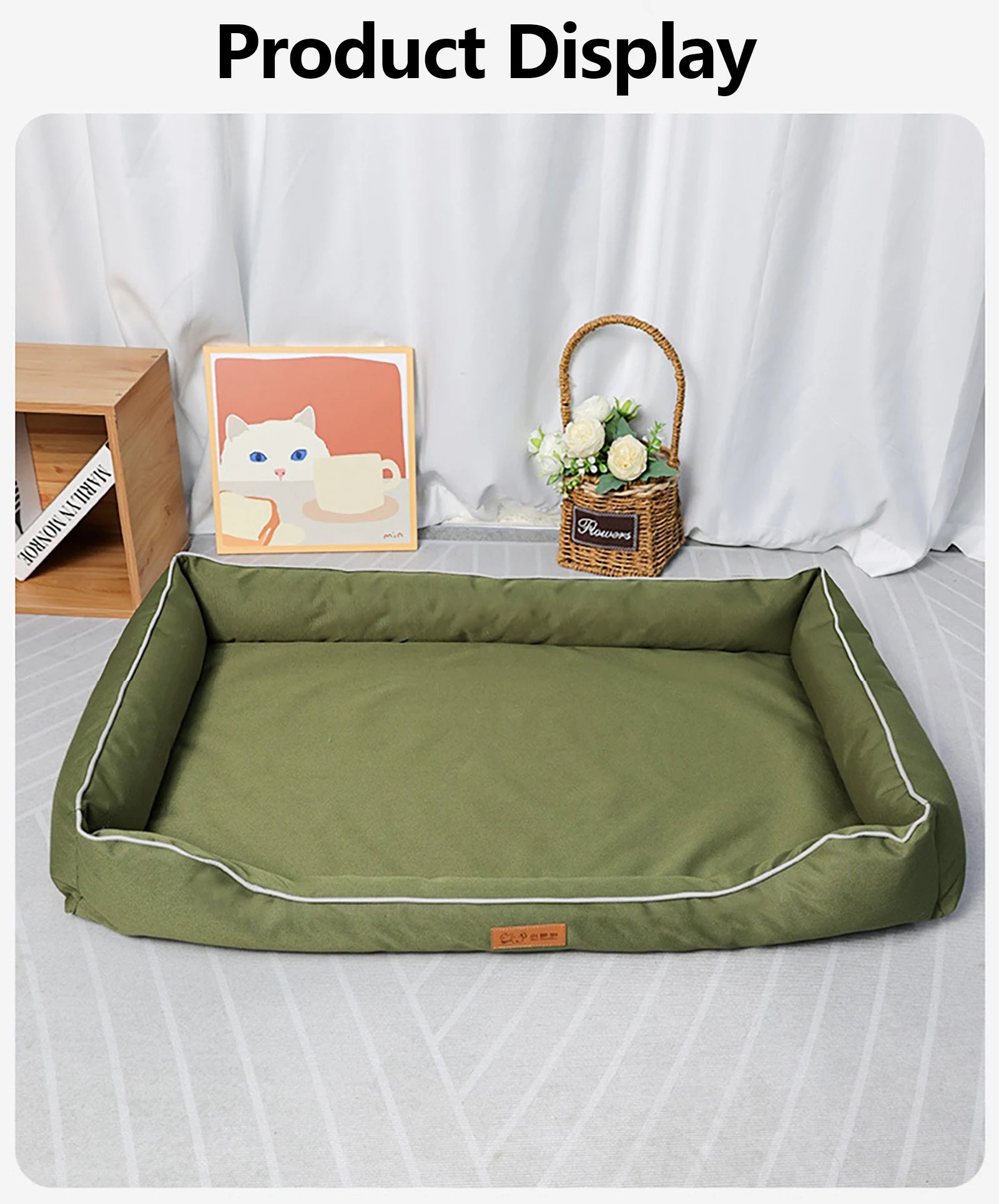 Removable Waterproof Dog Bed Upgrade 900D Oxford More Waterproof More Bite-resistant Dogs Beds for All Seasons Dog Accessories