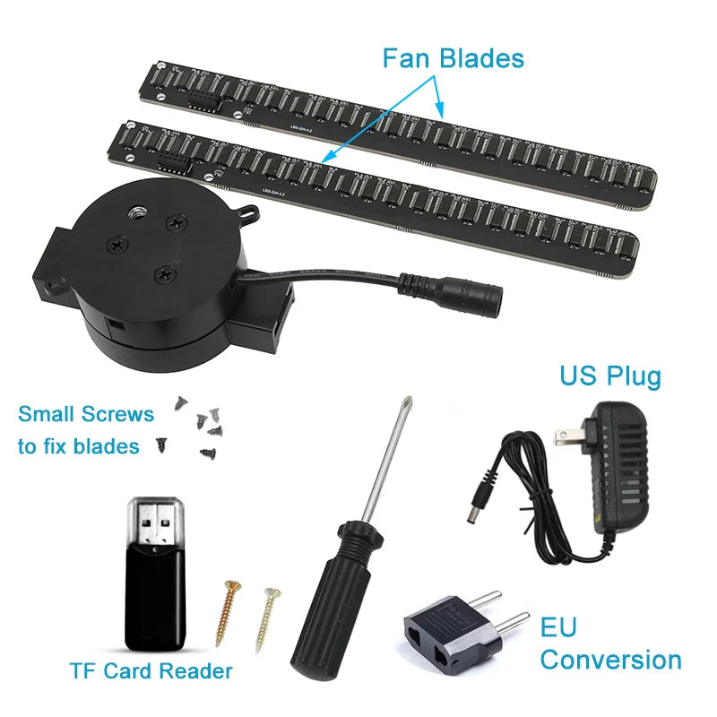 3D Hologram Fan 42CM WiFi 3D Holographic Projector Advertising Display Light HD Holographic Projector for Stores Bars Party Xmas