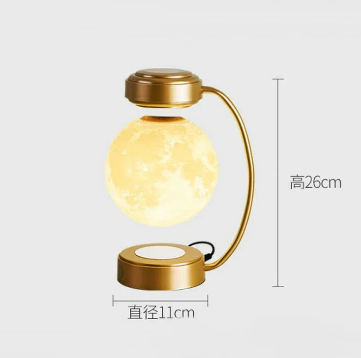 Magnetic Levitation Moon Lamp 3D Creative Suspended Moon Lamp Home Creative Suspended Ornaments