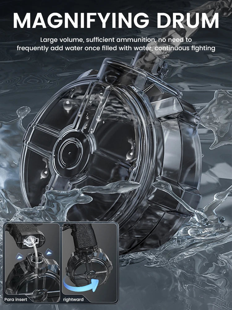 Children Simulated Flame Electric Water Gun Toys Summer Outdoor Beach Pool Fight Game Kids Automatic Sensor Lights Watergun Gift