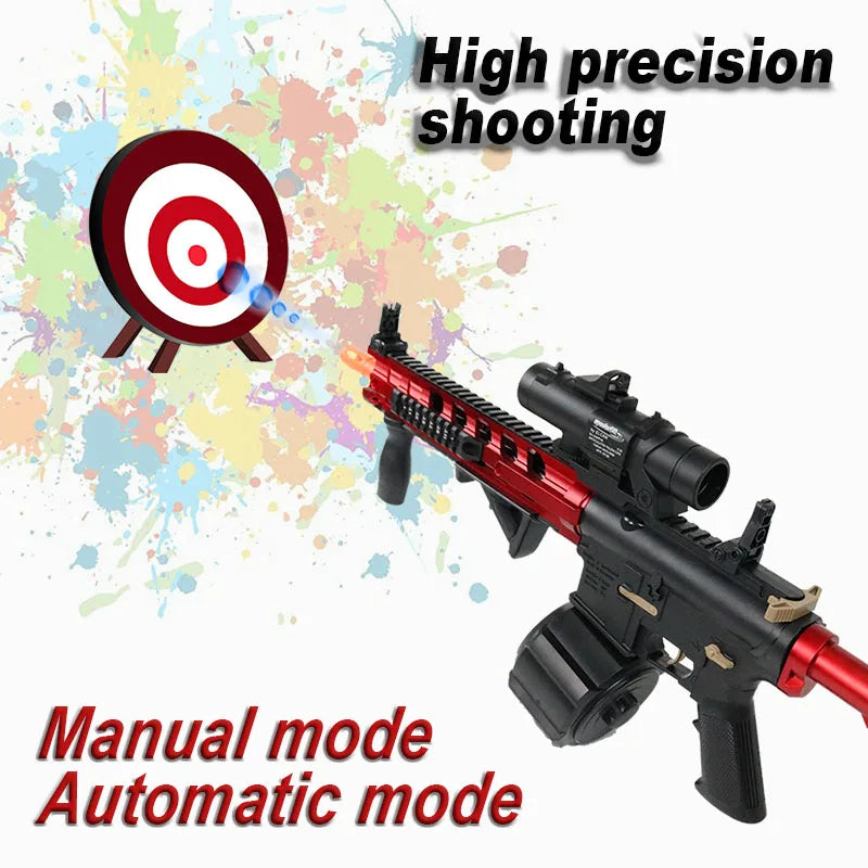 M4 Electric Gel Ball Blaster Toys, Manual/Automatic  Eco-Friendly Splatter Ball Blaster, Suitable For Outdoor Shooting Games