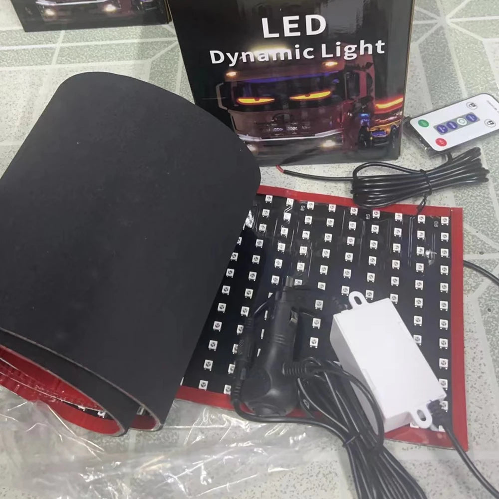Devil's Eye Truck Windshield Remote Control Flexible Led Eye Animation Display Smart Scrolling Message Eye Soft LED Sign Board
