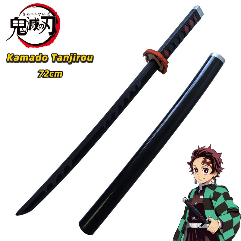 Demon Slayer Katana Original Assembled Anime Sword Cosplay Props Orange  Tomioka Giyuu Kamado Tanjirou  Swords 72cm