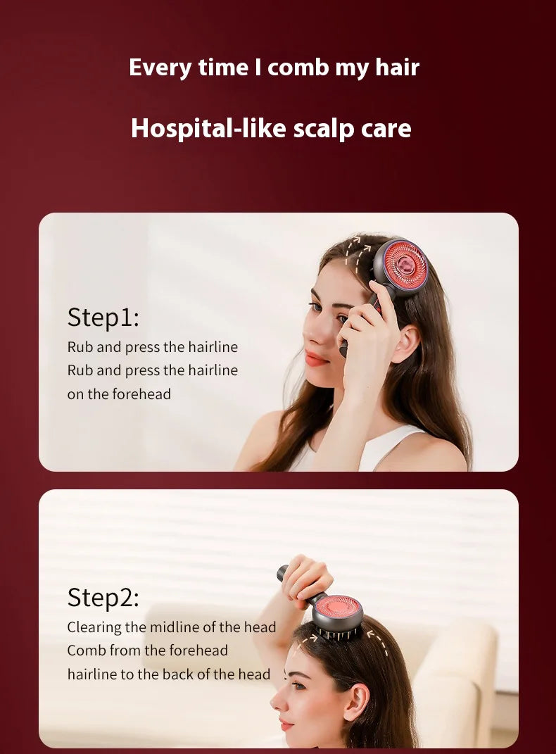 Scalp Massaging BrushShiatsu Hair Scalp Massager Electric Massager for Scalp & Hair Handheld Portable Massager Deep Muscle Relax