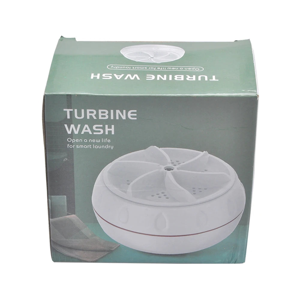 Mini Ultrasonic Washer for Baby Clothes Portable Turbo Washing Machine Hight Power Underwear Socks Business Travel USB Washer