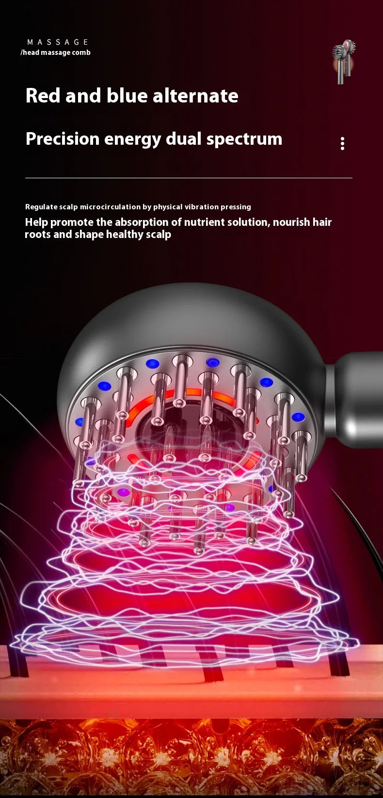 Scalp Massaging BrushShiatsu Hair Scalp Massager Electric Massager for Scalp & Hair Handheld Portable Massager Deep Muscle Relax