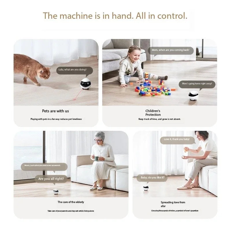 Enabot EBO AIR 2 Companion Robot 2K Home Security Pet Camera Night Vison Wireless APP Remote Control for Dog Cat Baby App Contro